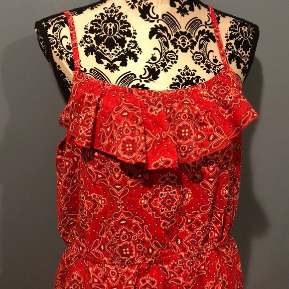 red bandana dress old navy